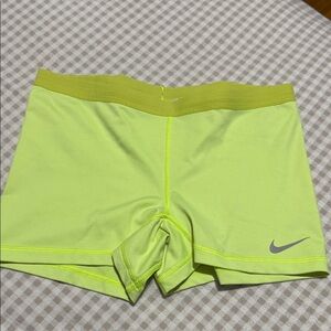 Nike Lime Green Performance Shorts